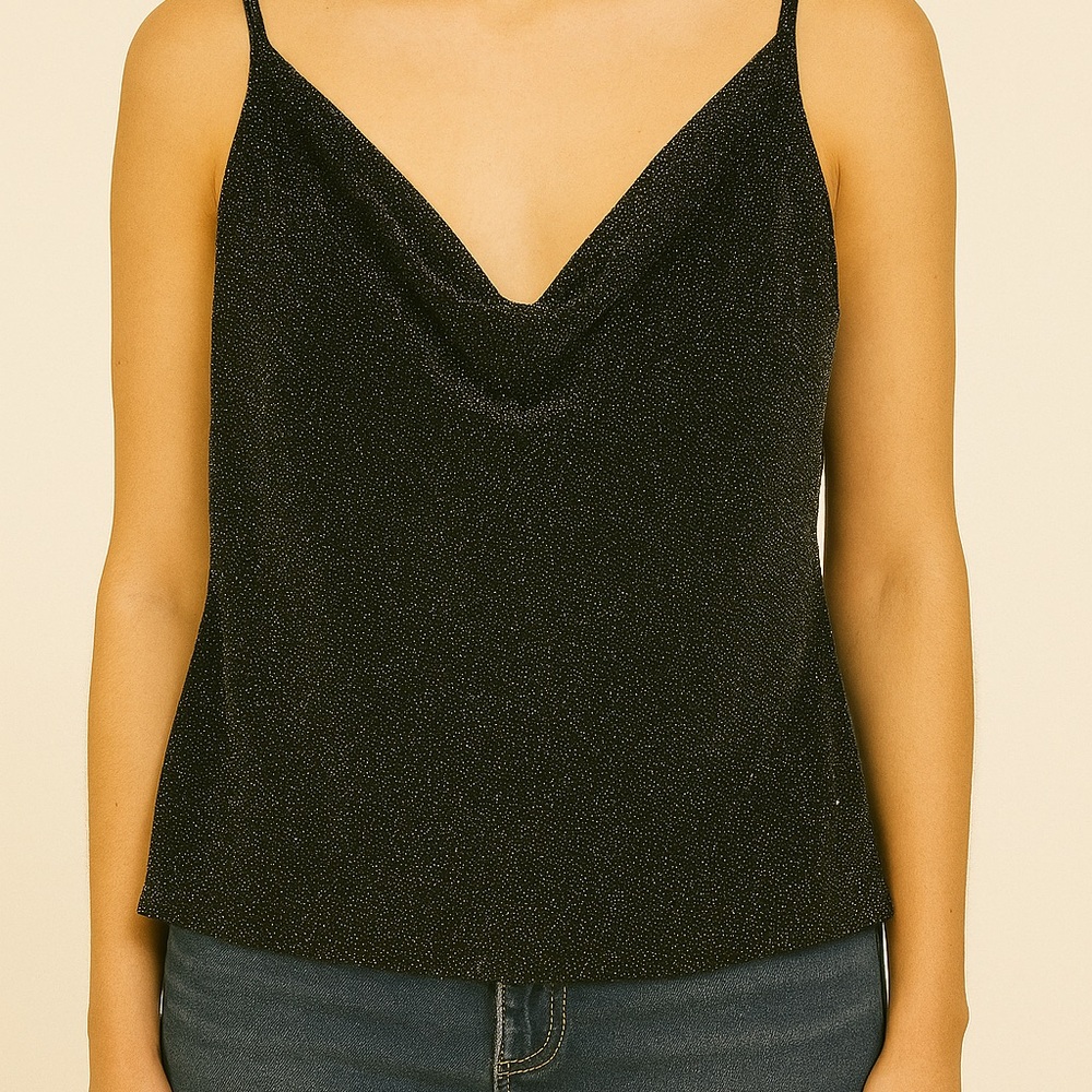 Bailey 44 Black Shimmer Camisole